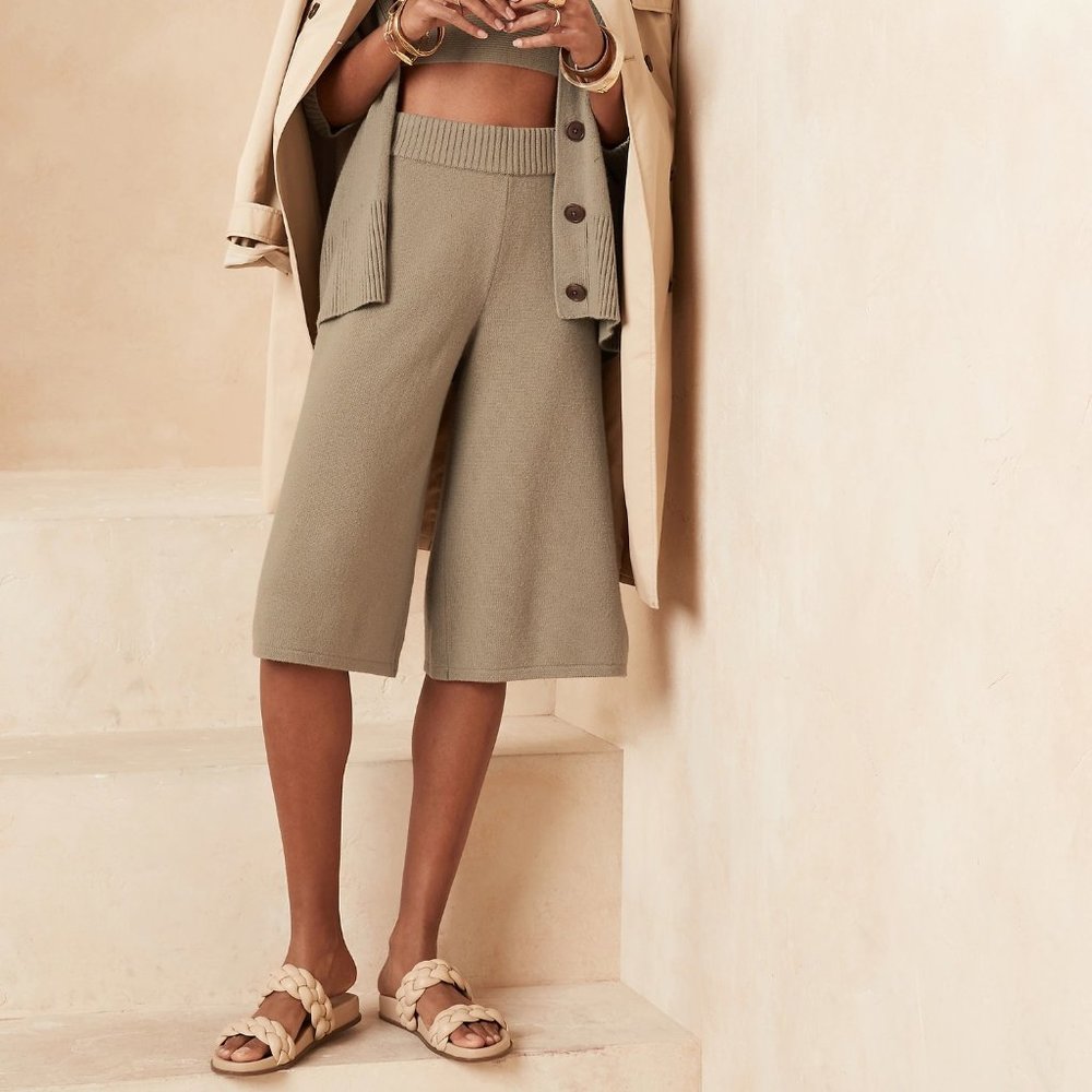 Banana Republic Cashmere Sweater Culottes - High Rise